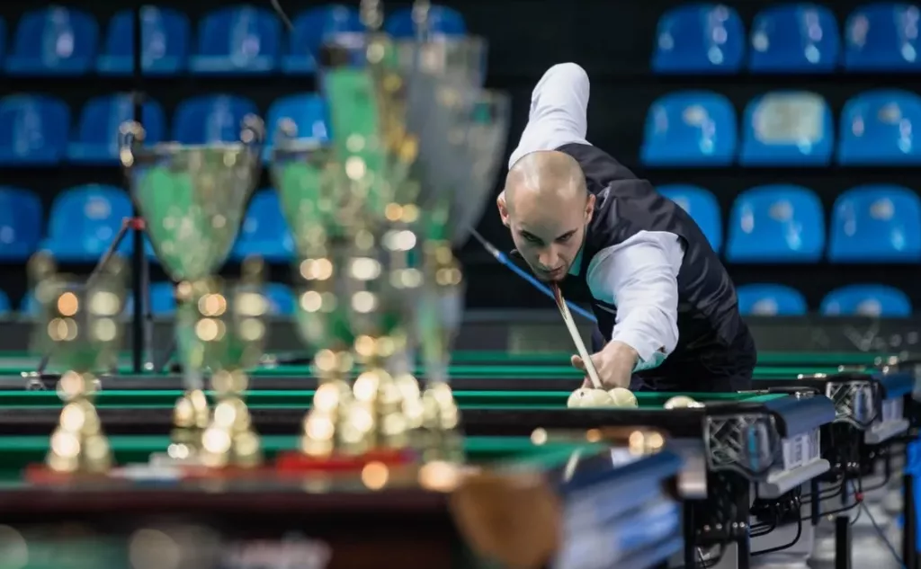 Никита Ливада на Чемпионате России по бильярдному спорту в 2022 году
