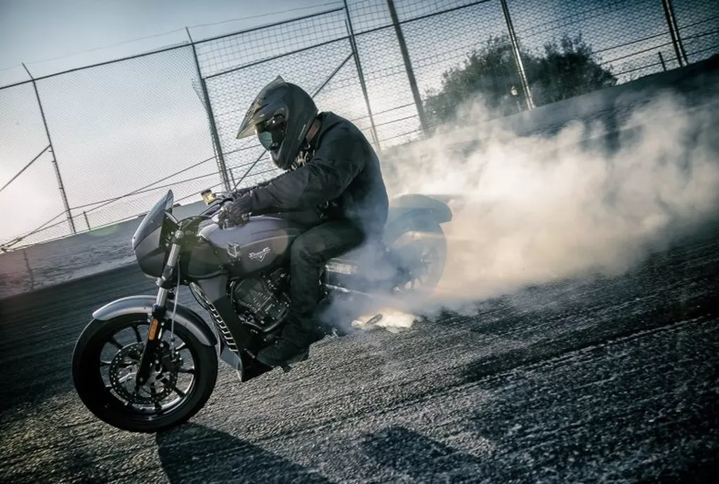 Бернаут на мотоцикле