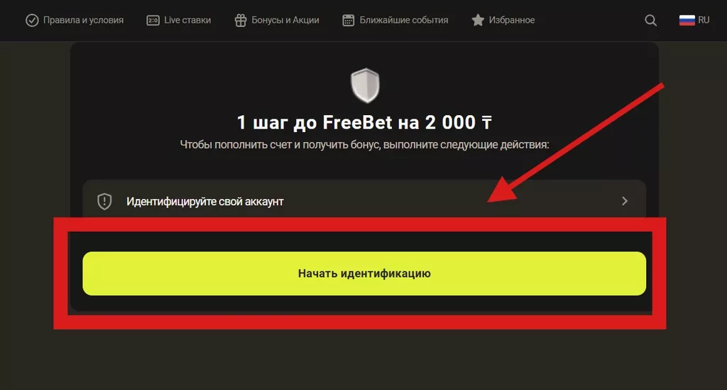 Идентификация пользователя