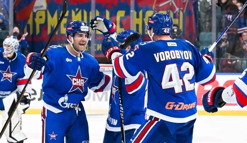 СКА обыграл «Металлург» в домашнем матче КХЛ и вернулся в зону плей-офф