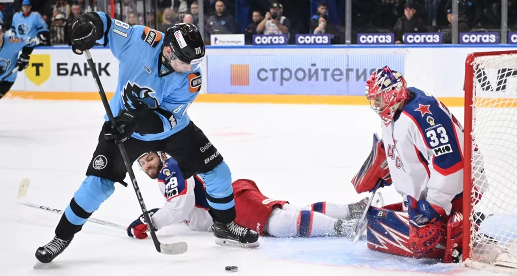 Минское «Динамо» одержало уверенную победу над ЦСКА в домашнем матче КХЛ