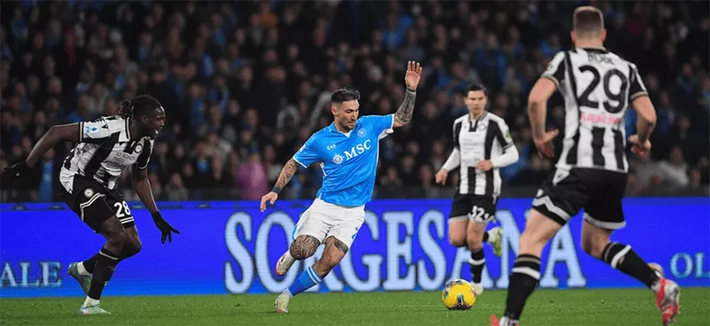 «Удинезе» с минимальным счетом обыграл «Наполи» в матче 15-го тура Серии А