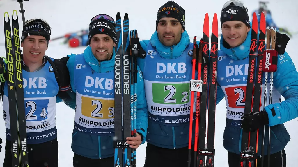 Мужская сборная Франции по биатлону выиграла эстафету на этапе Кубка мира в Рупольдинге