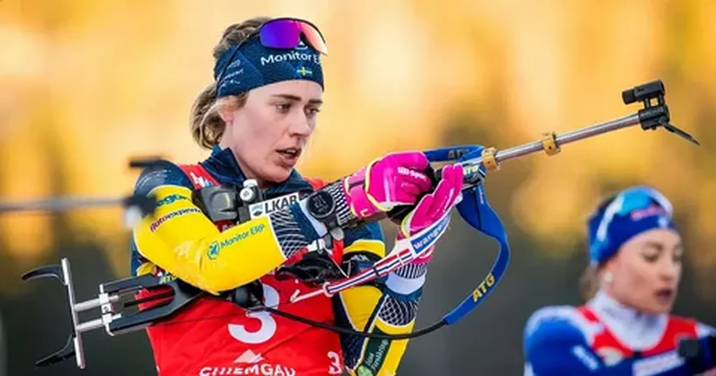 Эльвира Эберг — победительница спринтерской гонки на этапе Кубка мира в Оберхофе