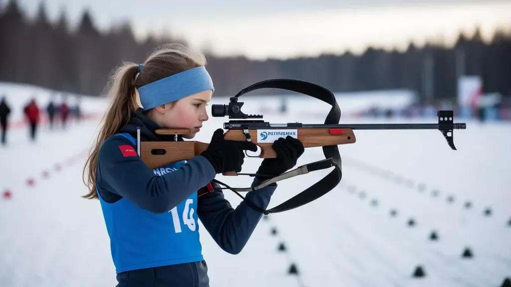 Дочь Домрачевой и Бьорндалена выступила на турнире в Раубичах