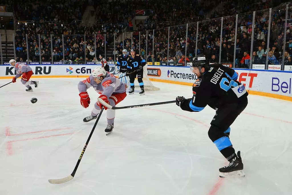 Минское «Динамо» разгромило «Спартак» со счетом 6:1 в домашнем матче КХЛ